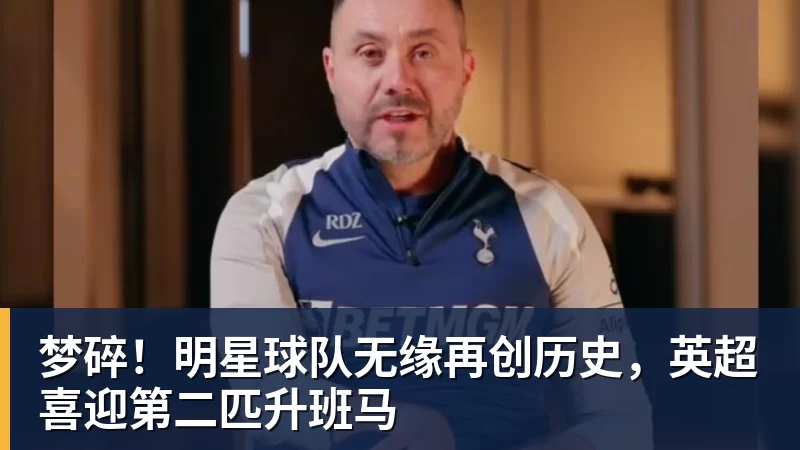 梦碎!明星球队无缘再创历史,英超喜迎第二匹升班马