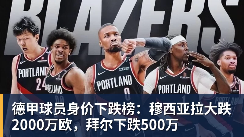 德甲球员身价下跌榜:穆西亚拉大跌2000万欧,拜尔下跌500万