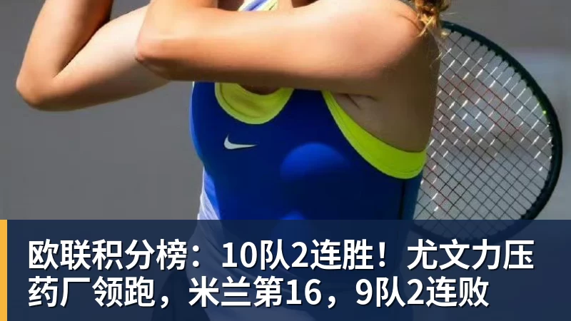 开云app官方在线入口欧联积分榜:10队2连胜!尤文力压药厂领跑,米兰第16,9队2连败