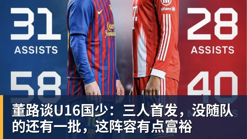 董路谈U16国少：三人首发，没随队的还有一批，这阵容有点富裕